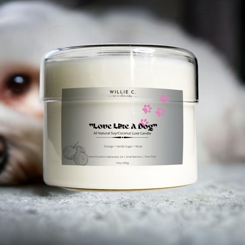 Love Like a Dog -All Natural Coconut Soy Candle - 14 oz.