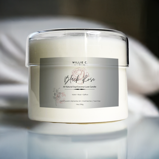Black Rose -All Natural Coconut Soy Candle - 14 oz.