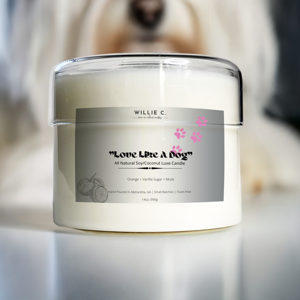 Love Like a Dog -All Natural Coconut Soy Candle - 14 oz.