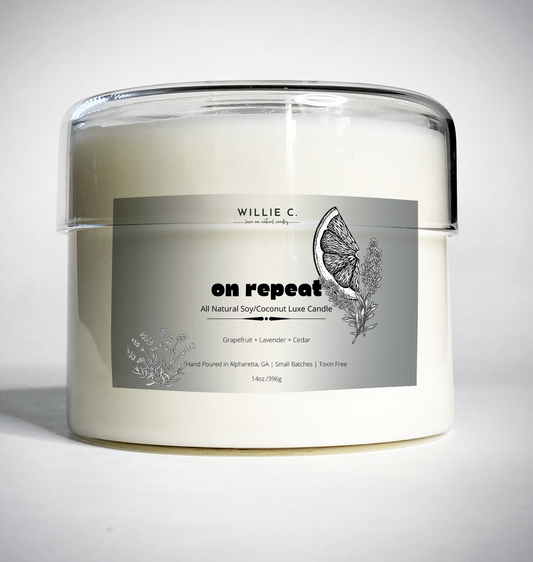 On Repeat -All Natural Coconut Soy Candle - 14 oz.