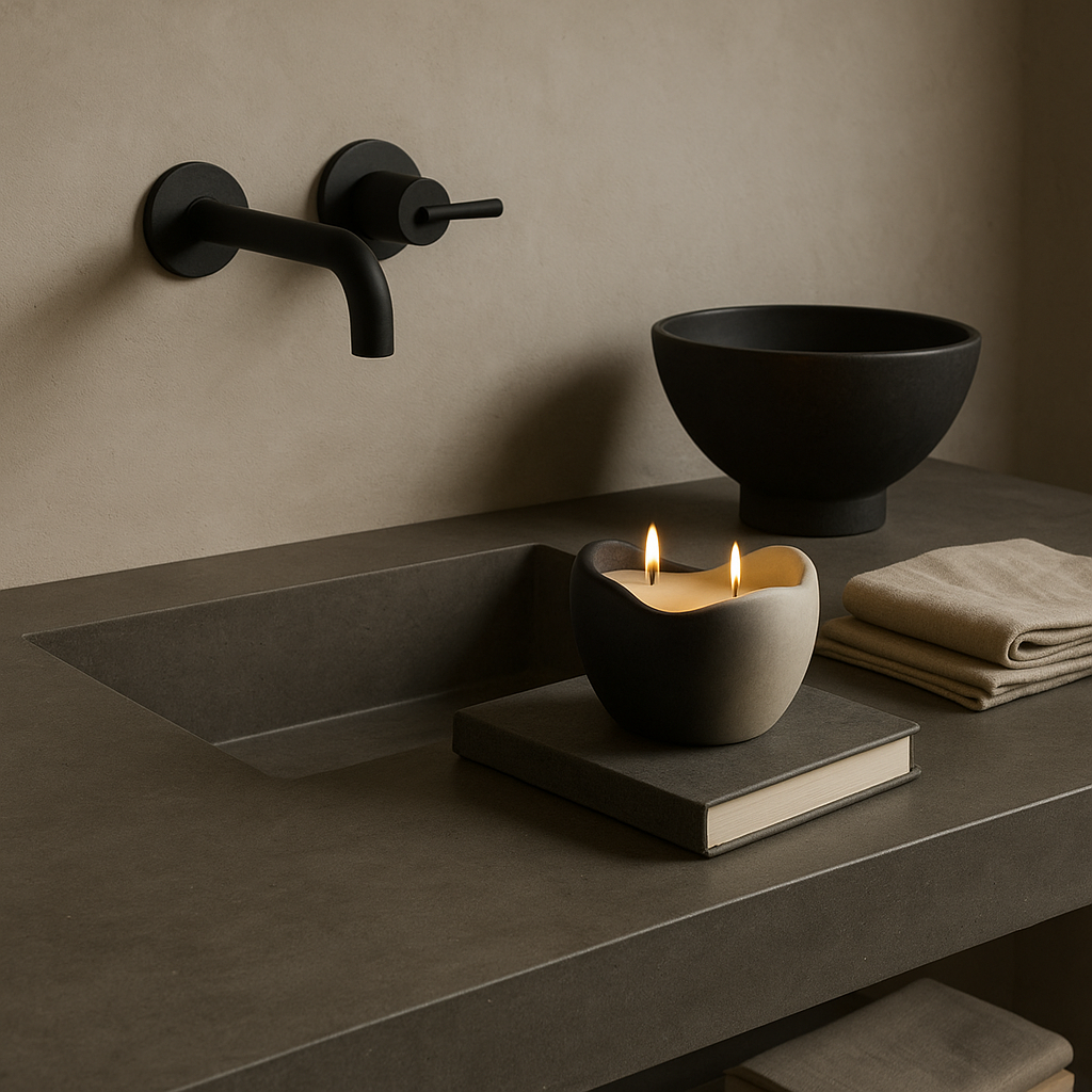 Him -All Natural Sculptural Coconut Soy Candle - 11 oz.