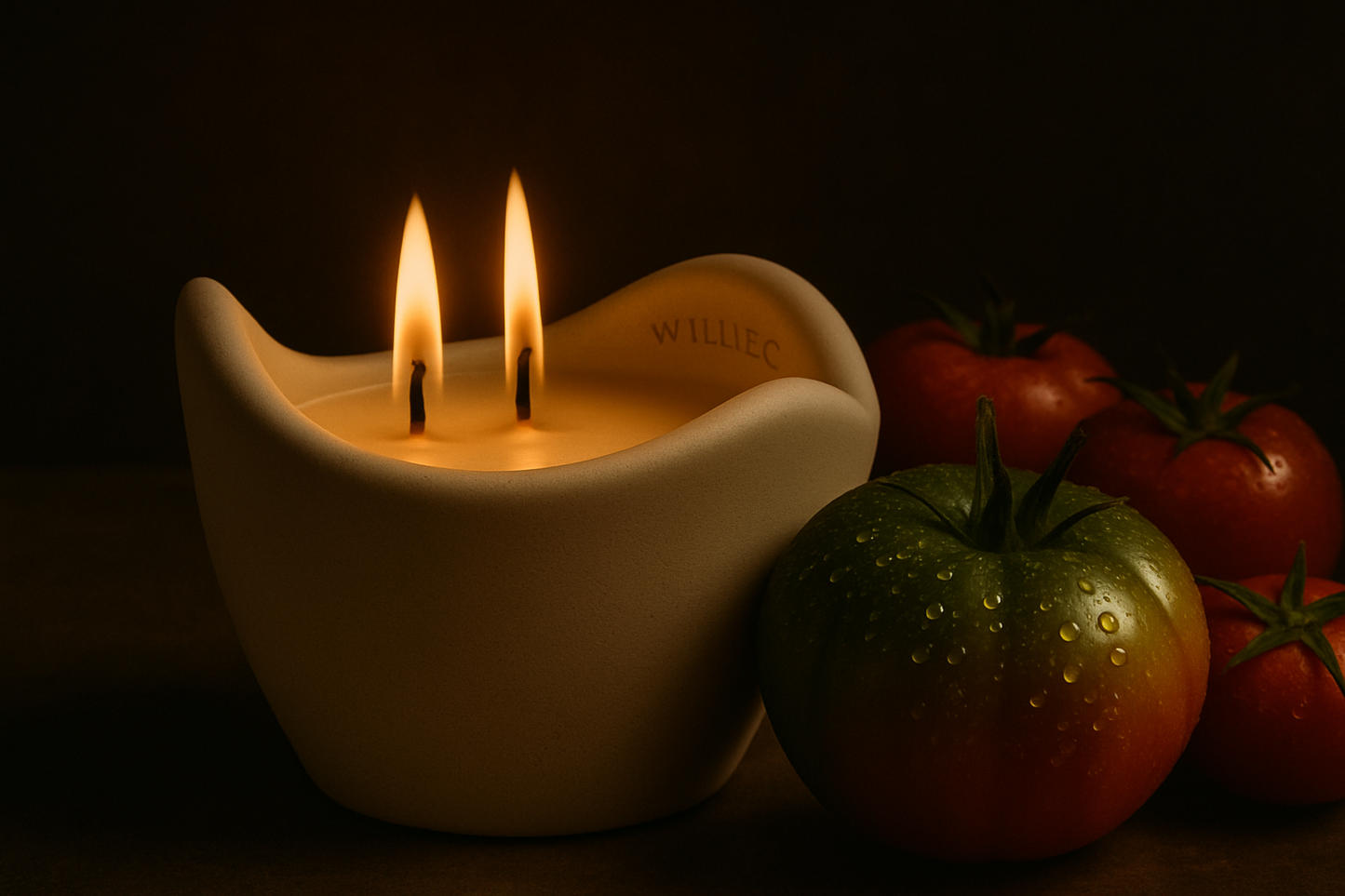 Bougie Tomato - All Natural Sculptural Coconut Soy Candle - 11 oz.