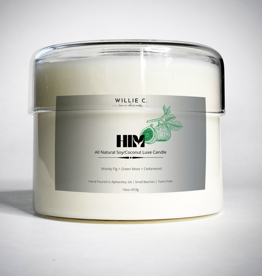 Him -All Natural Coconut Soy Candle- 14 oz.